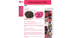 Desktop Screenshot of cochinealdye.com